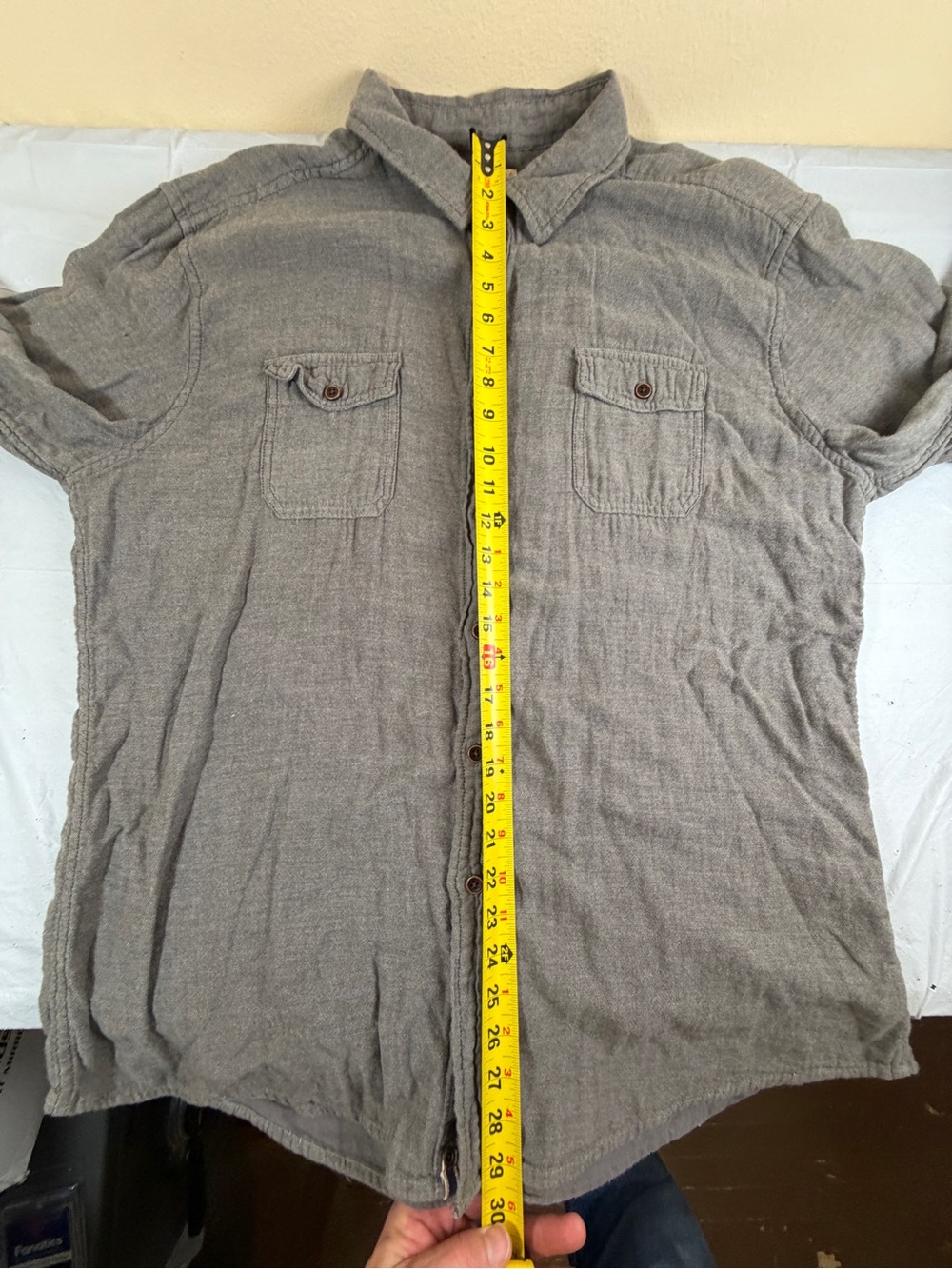 G.H. Bass & Co. Gray Button-Down Super Soft Casual Shirt - Picture 6 of 7